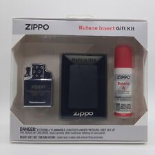Zippo Authentic Black Matte 218 Double Torch Lighter Gift Set picture