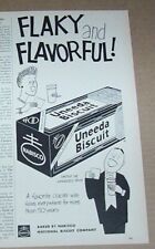 1955 print ad - Nabisco Uneeda Biscuit crackers cute art artwork Old Advertising picture