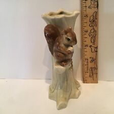 Vintage  Ceramic Tree Trunk with Squirrel picture