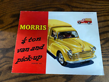 Vintage oem MORRIS 1/4 Ton Van & Truck Dealer Showroom Sales Brochure pick-up picture