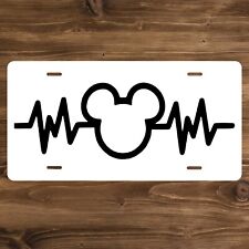 Disney Mickey Mouse Head in Heartbeat Vanity License Plate | Decor - Auto Tag picture