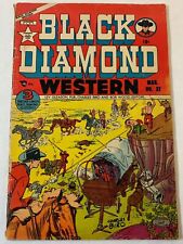 1952 Lev Gleason BLACK DIAMOND WESTERN #32 ~ cover detached at bottom staple picture