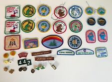 Vintage Girl Scout GSUSA Lot Patches Pins Halleys Comet Camporee Shuttle Flight picture