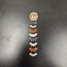 Vintage Methodist Church Pin Little's Cross Crown System Award Badge Year Enamel picture