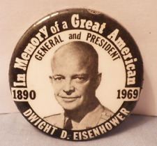 1969 Dwight Eisenhower GREAT AMERICAN Memorial 1 3/4