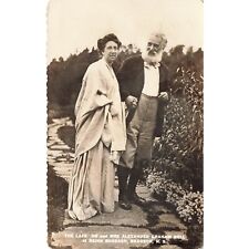 Postcard The Late Dr. and Mrs. Alexander Graham Bell Vintage RPPC Posted 1951 picture