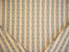 14-5/8Y ROBERT ALLEN DURALEE COUNTRY FRENCH FLORAL STRIPE UPHOLSTERY FABRIC picture