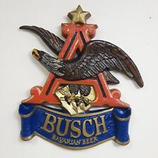 VTG BUSCH Beer Eagle Wall Hanging Bar Decor Man Cave Plaque Advertising Sign picture
