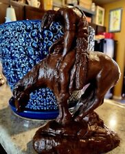 Vintage End Of The Trail Statue By Red Mill Manufacturing picture