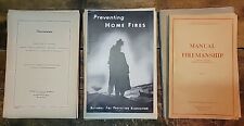 Lot of 16 Vintage (1939-50) Fire Safety Manuals, Tests & Inspections Books picture