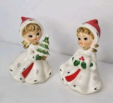 Vintage Napcoware Christmas Angel Figurines Snowflakes Tree Muff X8387 Japan picture