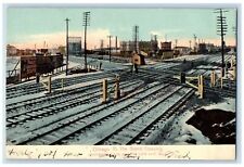 1907 The Grand Crossing Train Railway Scene Chicago Illinois IL Posted Postcard picture
