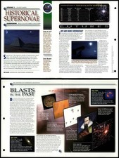 Historical Supernovae #64 Planet Earth Secrets Universe Fact File Fold-Out Page picture