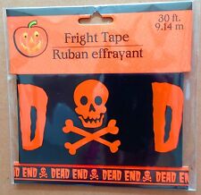 Pirate Skull Crossbones-DEAD END-Fright Caution Tape-Halloween Decoration Prop-B picture