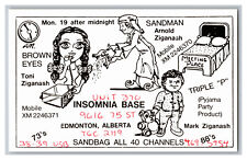 Postcard QSL CB Ham Radio Amateur Card From Edmonton Alberta Canada picture