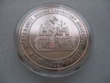 1997 NASA KSC SPACE SHUTTLE MSL-1 STS-94 COLUMBIA .999 STERLING COIN ENCAPSULED picture