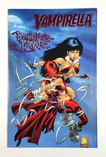VAMPIRELLA & PAINKILLER JANE Red Foil Logo #1  (1998) Harris   picture