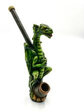 green dragon handmade Crafted In Wood peruvian smoke pipe 5” Tall picture