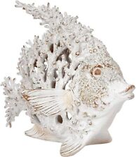 Ocean Decor White Coral Reef Angelfish Beach Home Decor Coral Look Polystone picture