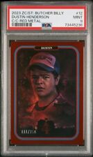 2023 Zerocool Stranger Things Butcher Billy Dustin Red Metal /250 PSA 9 picture