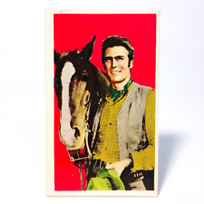 1961 Clint Eastwood Rawhide Menko Card Japan Western TV Show Vintage #523760 picture