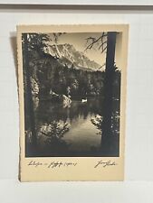 Postcard by Hans Huber Lake in Alps Munich Germany A54 picture