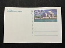 1989 US Sc# UX144 Washington Jefferson Memorial 15¢ Postal Card NH Postcard picture