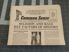 Common Sense Newspaper 1971 Religion And Race Key Factors Of History Issue Rare  picture