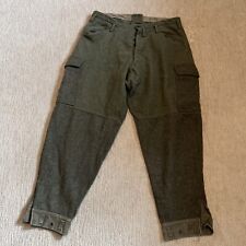 Vintage 1942 Swedish WWII Army Pants Trousers WOOL Sweden Military Sz 38 picture