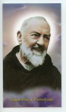 St. Padre Pio - Prayer - Relic Laminated Holy Card - Blessed by Pope Francis  picture