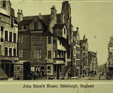 Trade Card Photo-Lithographic View John Knox’s House Edinburgh Jersey Coffee VTG picture