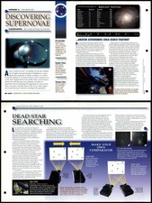 Discovering Supernovae #20 Night Sky Secrets Of Universe Fact File Fold-Out Page picture