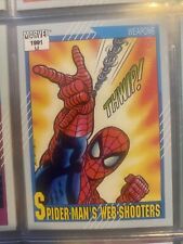 Marvel 1991 Spider-Mans Web-Shooters Card picture