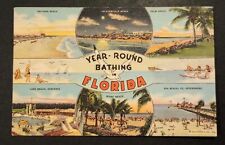  Florida  Year Round Bathing In Florida  Vintage  Postcard  picture