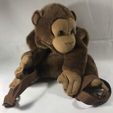 Rare Vintage Plush Monkey Ape Gorilla Back Pack Peeper-Pals Rare Gift Easter picture