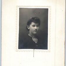 ID'd 1906 Portland, OR Cute Young Lady Cabinet Card Photo Edna Myers Oregon B12 picture