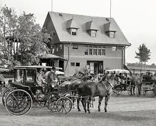 1912 SARATOGA RACE TRACK Club House 8.5X11 PHOTO picture
