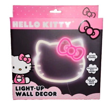 Hello Kitty Light Up Wall Decor Pink & White Lights Battery Powered NIB NEW picture
