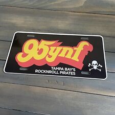 1990s Florida WYNF RADIO Tampa Bay Pirates Booster  License Plate Tag picture