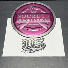 Snap-on Tools Collectible " Socket To Breast Cancer " Wall Sign picture