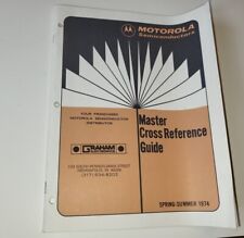 1974 MOTOROLA SEMICONDUCTORS MASTER CROSS REFERENCE GUIDE VINTAGE MANUAL picture