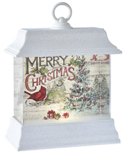 Ganz Midwest LED lighted Merry Christmas Shimmer Lantern. picture