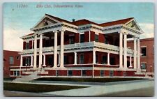 Independence Kansas~Elks Club~Ionic Pillars~1913 Postcard picture