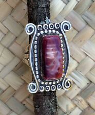 Wayne Aguilar Ring Sz 7.5 Santo Domingo Kewa Spiny Oyster 925 Native American picture