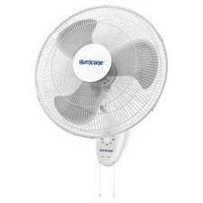 Hurricane 18" Supreme 90-Degree Oscillating Wall Fan, 3 Quiet Speeds, White picture