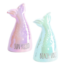 NEW Rae Dunn SUN KISSED/BEACH VIBES Lustrous Mermaid Tail  (Barbiecore, Easter) picture