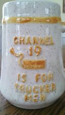 AWESOME VINTAGE 70's 80's CHANNEL 19 IS FOR TRUCKER MEN CB RADIO TRUCKER MUG picture