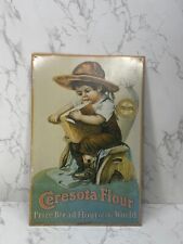 Vintage Ceresota Brand Flour Metal Sign Bread Grocery Advertising picture