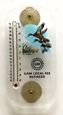 VINTAGE UAW LOCAL 933 RETIREES WILD DUCKS THERMOMETER TRANSMISSION AUTO WORKERS picture