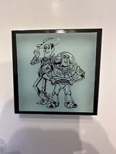 Vintage Disney Toy Story Buzz Lightyear & Woody Paperweight Artist Signed picture